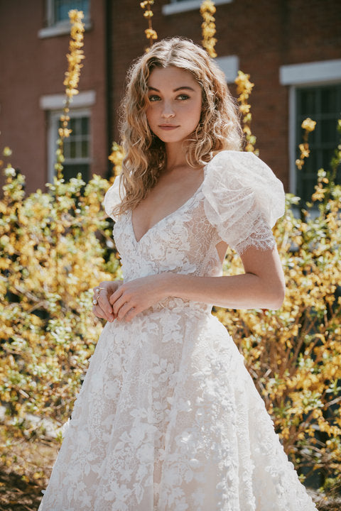 GENEVIEVE BY LAZARO IN IVORY/IVORY- STYLE 32257