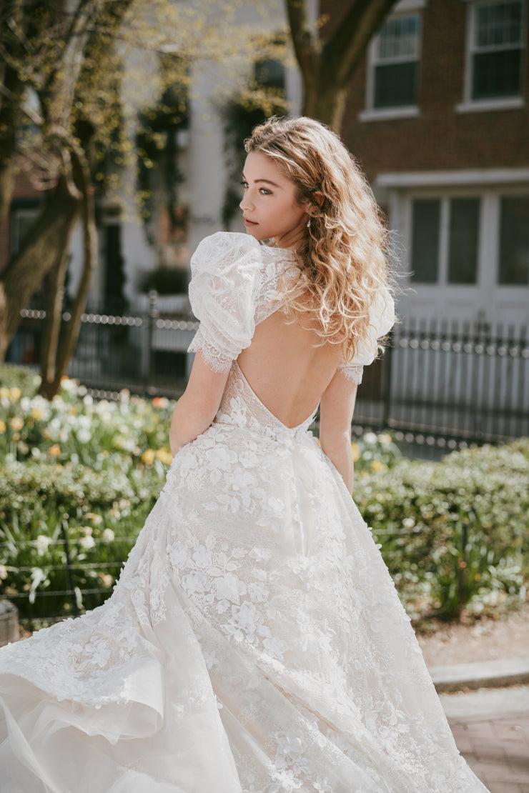 GENEVIEVE BY LAZARO IN IVORY/IVORY- STYLE 32257