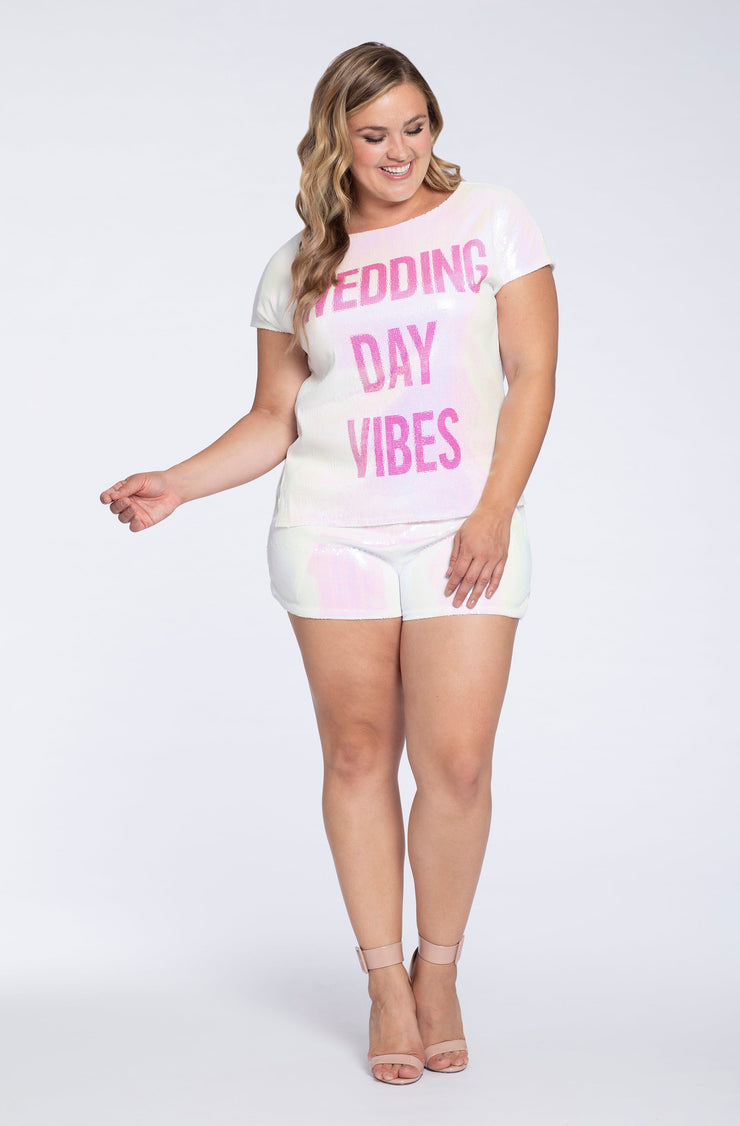 Hayley Paige Athleisure T-Shirt - Wedding Day Vibes -